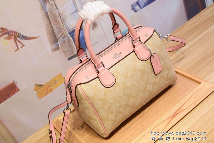 COACH蔻馳 平紋牛皮 原級別 配頭層牛皮 36702 手提斜挎包  Chz1371